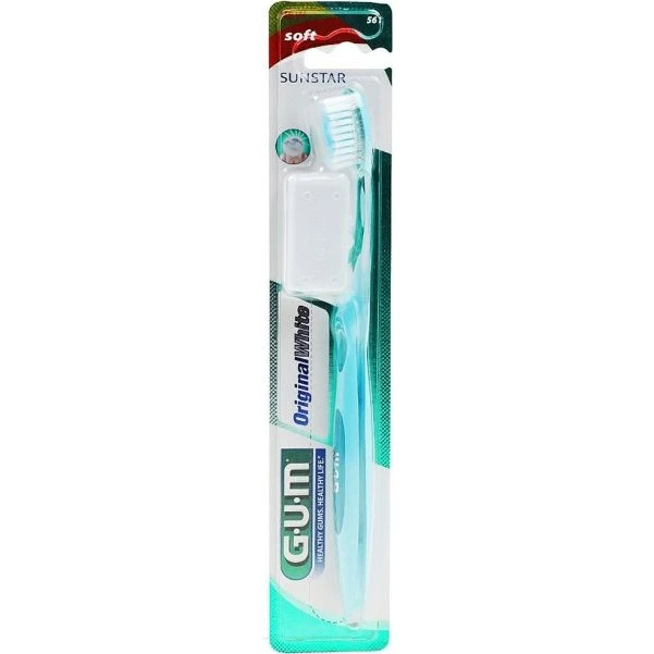 GUM Original White Weichzahnbürste 561 (Dunkelblau)