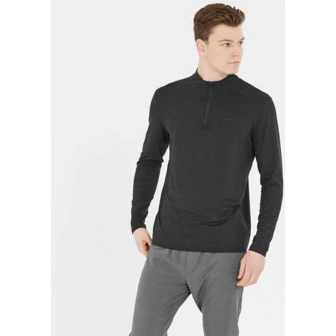 Endurance Armin Langarmunterhemd Midlayer Herren Schwarz
