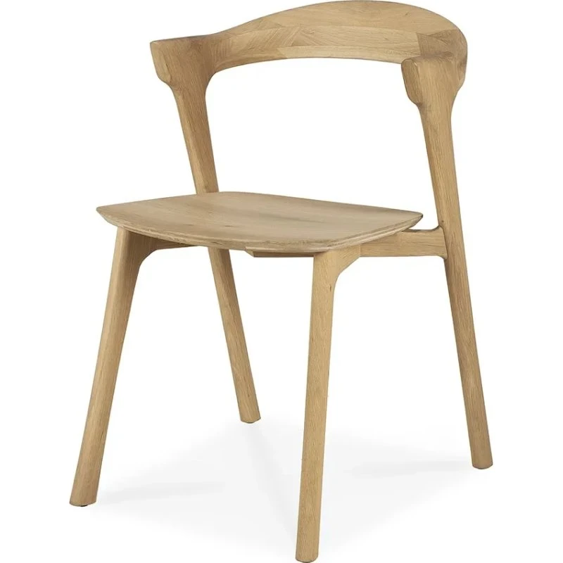 Ethnicraft Bok Stuhl - Massiveiche Natur - Designer Alain van Havre