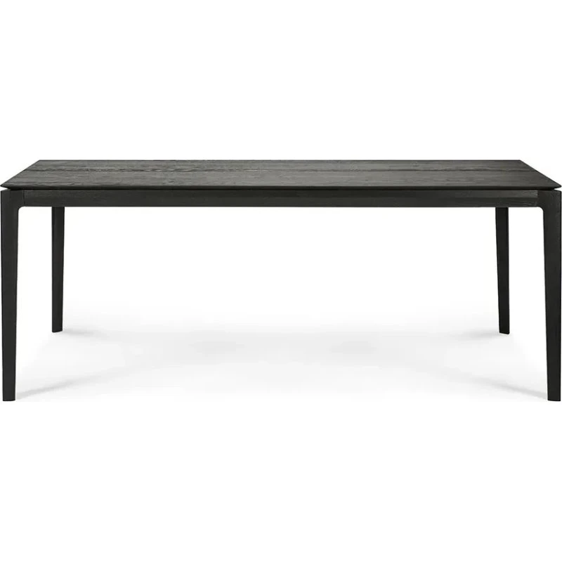 Ethnicraft Bok Esstisch aus Eiche, Schwarz, 200x95 cm