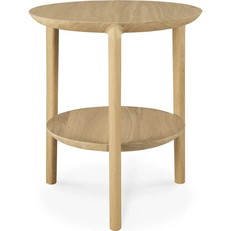 Ethnicraft Beistelltisch Bok aus massiver Eiche, Natur