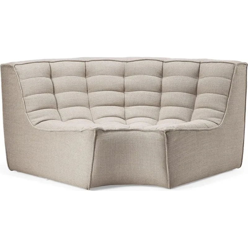 Ethnicraft N701 Teppich Runde Ecke Beige