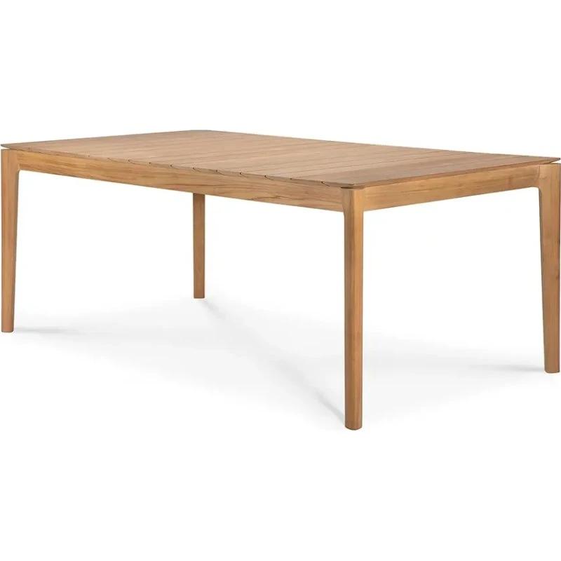 Ethnicraft Bok Esstisch Outdoor aus Massiv-Teakholz, 200x100 cm