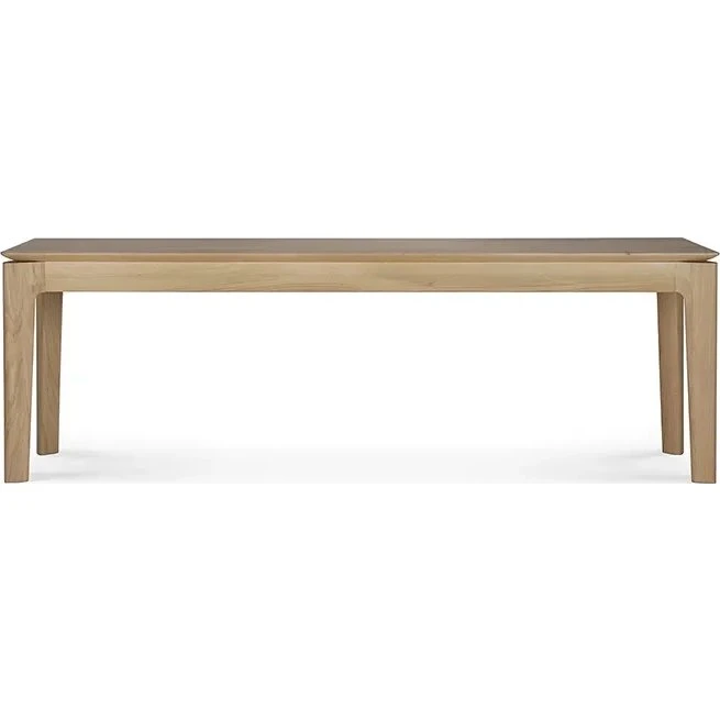 Ethnicraft Bok Bank aus Massiv-Eiche, Natur, 146 cm