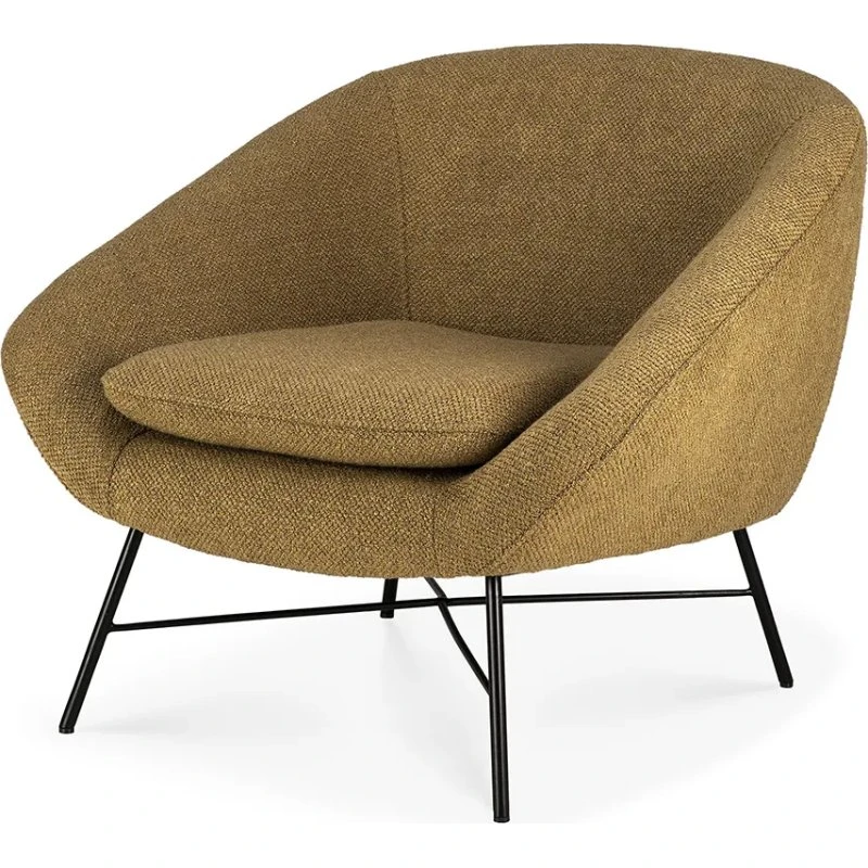Ethnicraft Barrow Sessel - Gelb - Designer-Stuhl von Jacques Deneef