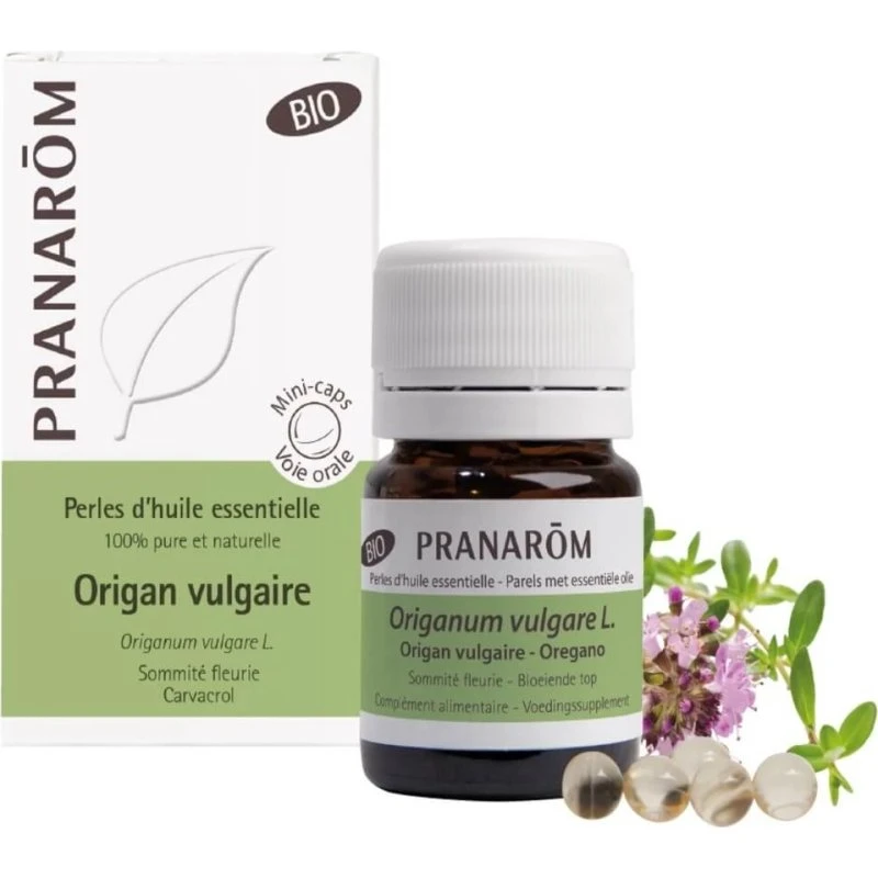 Pranarôm Wesentliche Oregano Vulgario Bio 60 Perlen