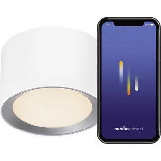 Nordlux Landon 8 Smartlight LED Deckenleuchte 7W IP44 Weiß