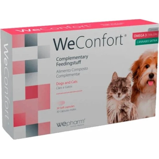 WeConfort Nahrungsergänzungsmittel für Hunde & Katzen, 30 Kapseln