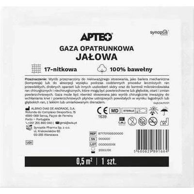 APTEO CARE Sterile Verbandmull 0,5m² 17n, 1 Stück