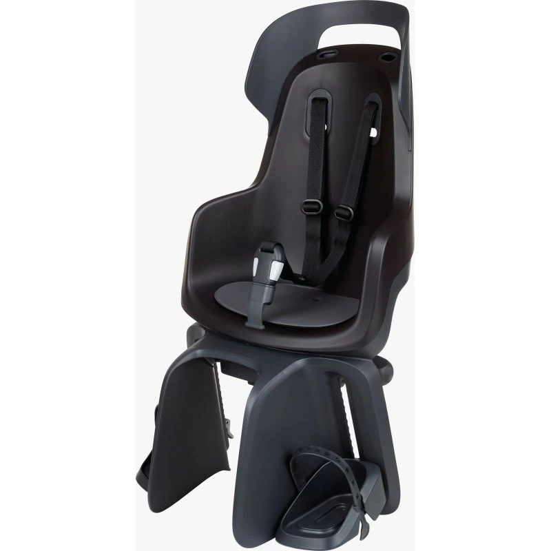Bobike Go Maxi Fahrradkindersitz für Gepäckträger, Urban Black