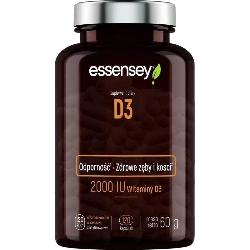 Essensey D3 Nahrungsergänzungsmittel, 120 Kapseln
