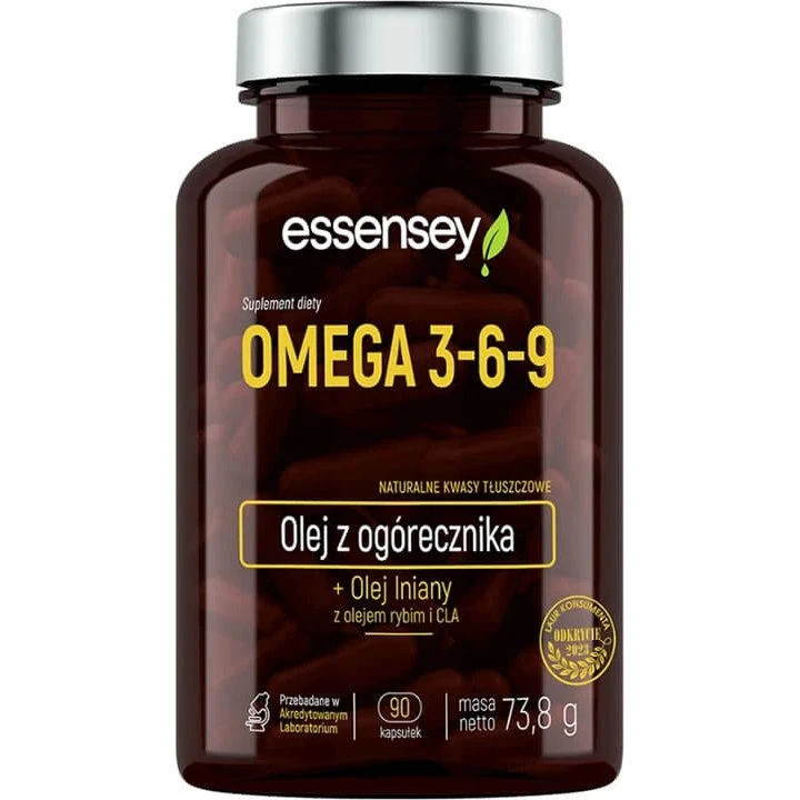 Essensey Omega 3-6-9 Kapseln mit CLA und Vitamin E, 90 Stück