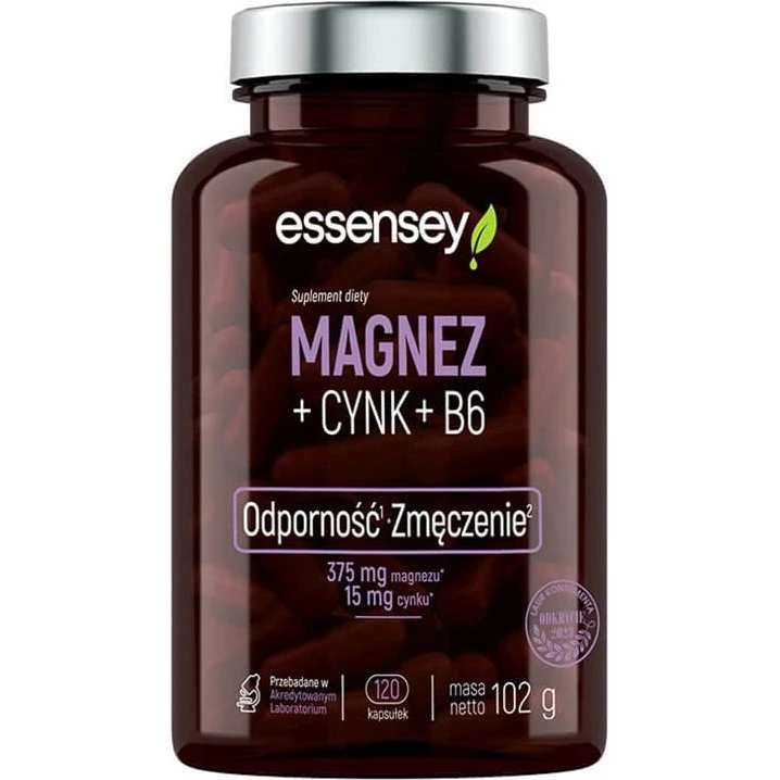 Essensey Magnesium + Zink + B6, 120 Kapseln