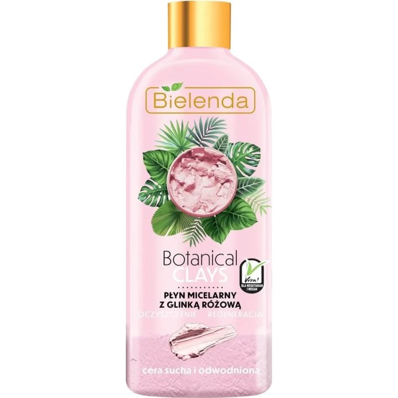 Bielenda Botanical Clays Pink Micellar Lotion, 500 ml