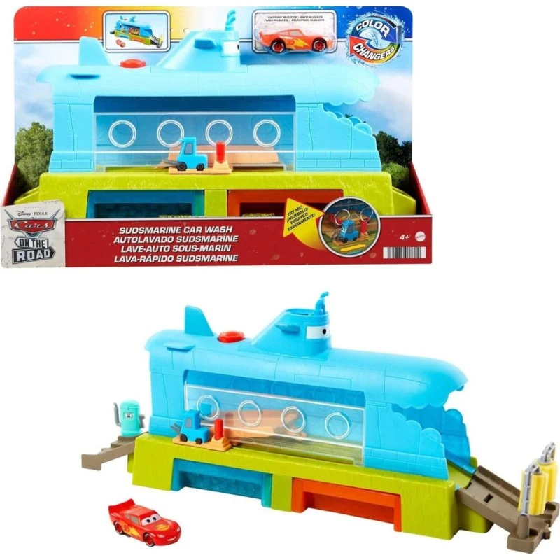 Mattel HGV70 Disney Pixar Cars On the Road U-Boot-Waschanlage