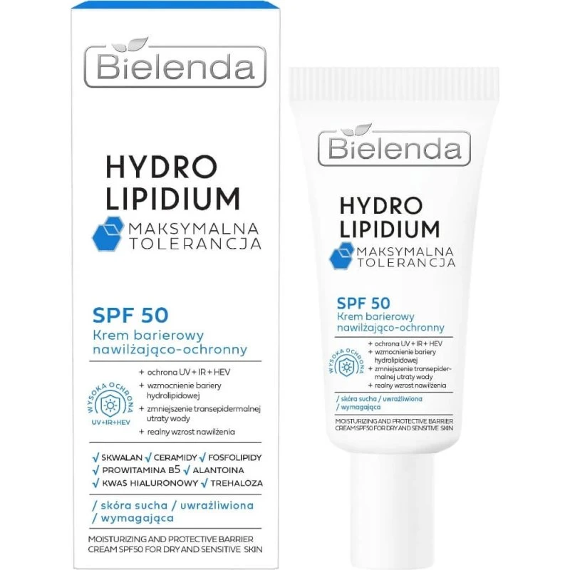 Bielenda Feuchtigkeitsspendende Barrierecreme SPF50, 30 ml