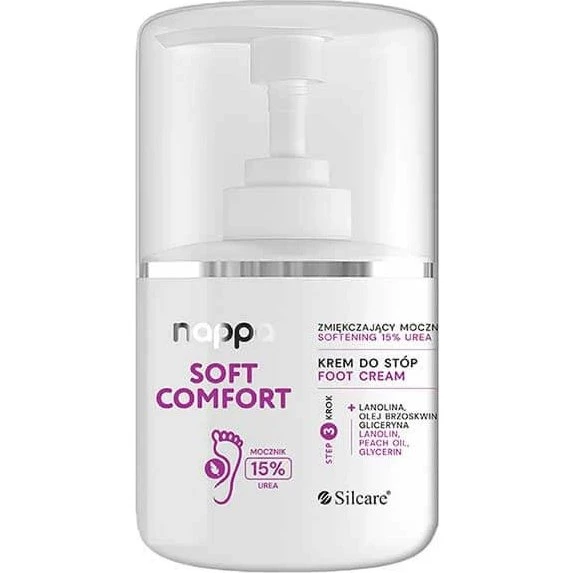 Silcare Nappa Soft Comfort Fußcreme mit 15% Harnstoff, 250ml