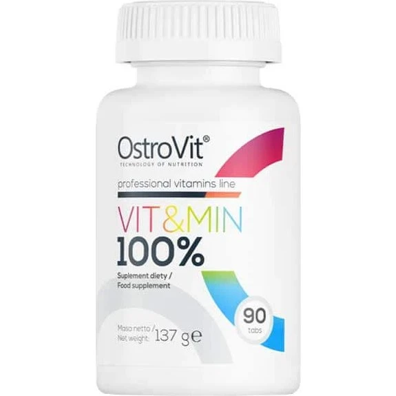 OstroVit Vit&Min 100% Multivitamin & Mineralstoffe, 90 Tabletten