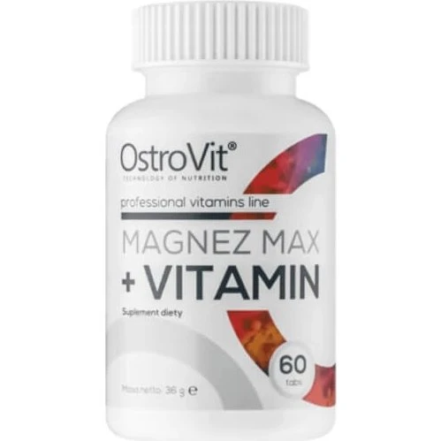 OstroVit Magnesium MAX + Vitamin, 60 Tabletten