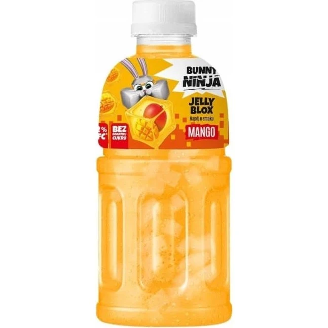 Bunny Ninja Jelly Blox Mango-Getränk mit Kokosnussgelee 320 ml