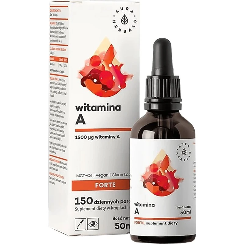 Aura Herbals Vitamin A Forte MCT-Öl Tropfen, 50 ml