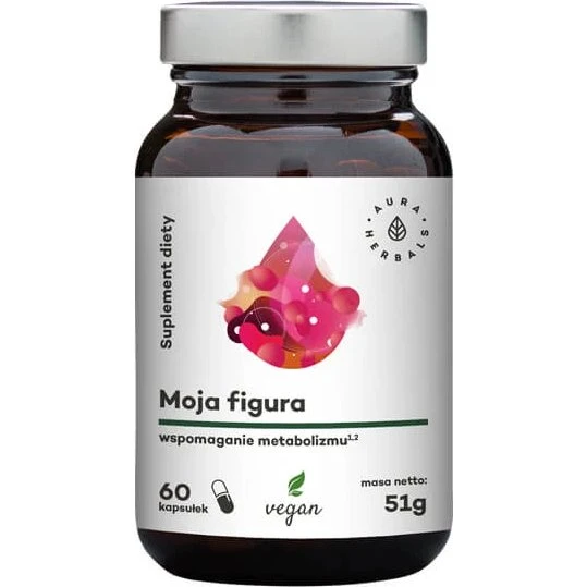 Aura Herbals Figur Boost - Kräuter Kapseln zur Stoffwechselunterstützung, 60 Stück