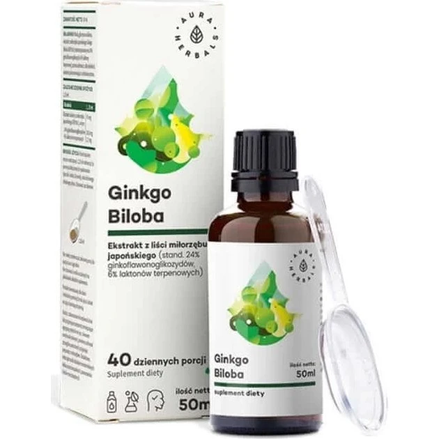 Aura Herbals Ginkgo Biloba Extrakt 50:1 45mg 50ml