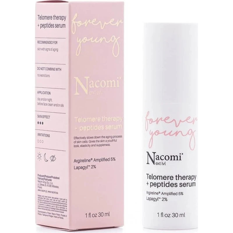 Nacomi Next Level Telomeric Therapy Serum mit Peptiden, 30ml