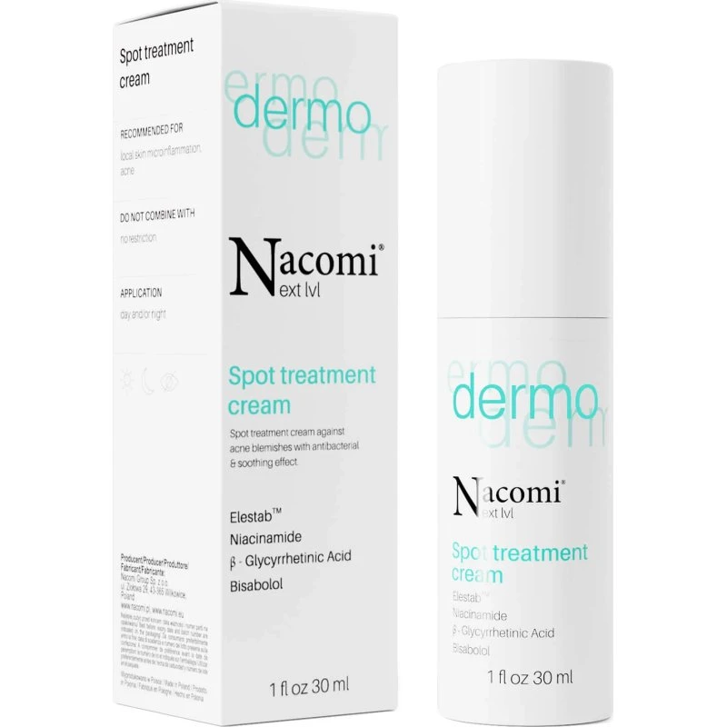 Nacomi Next Level Dermo Spot-Creme gegen Unreinheiten, 30 ml