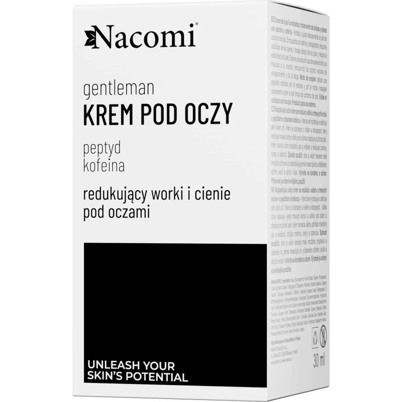 Nacomi Gentelman Augencreme gegen Augenringe & Tränensäcke, 30 ml