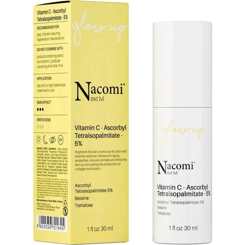 Nacomi Next Level Vitamin C Serum - Ascorbyl Tetraisopalmitat 5%, 30 ml