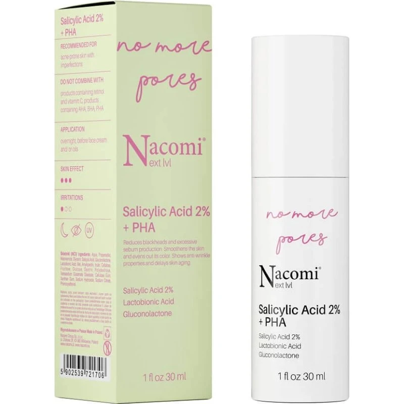 Nacomi Next Level Salicylsäure 2% + PHA Serum, 30 ml