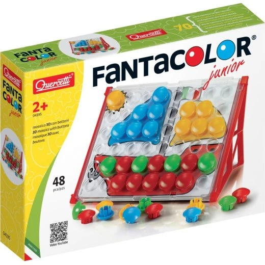 Quercetti Fantacolour Junior Basic Mosaik, 48 Teile, 32 mm