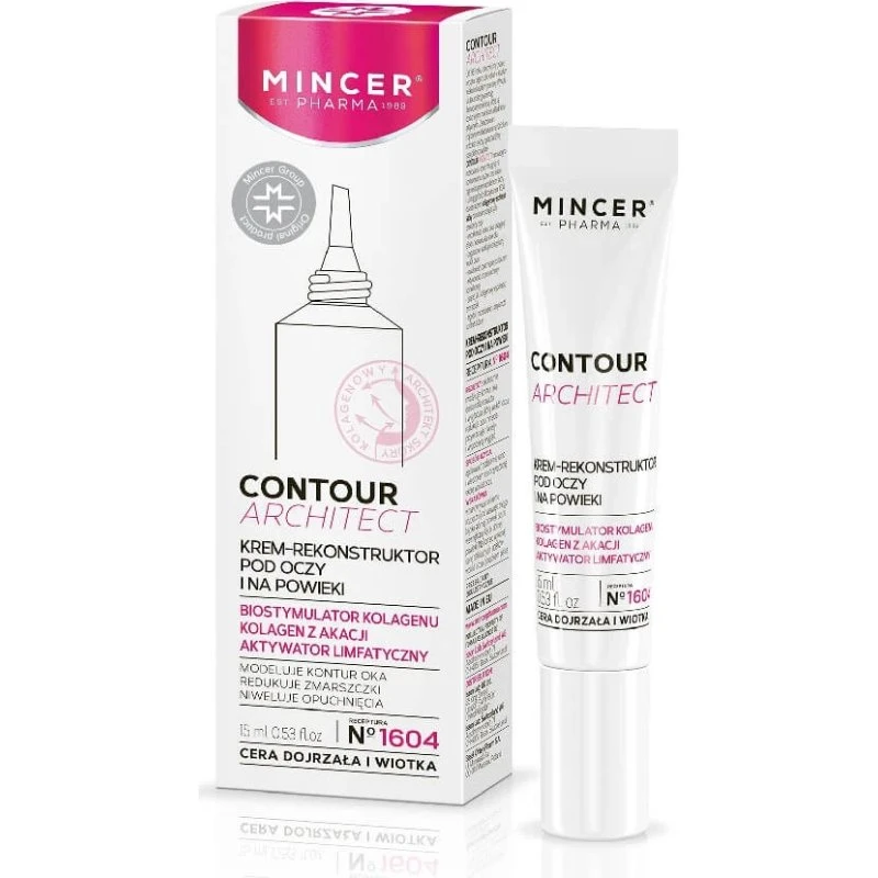Mincer Pharma Augen- und Augenlid-Wiederherstellungscreme N°1604, 15ml