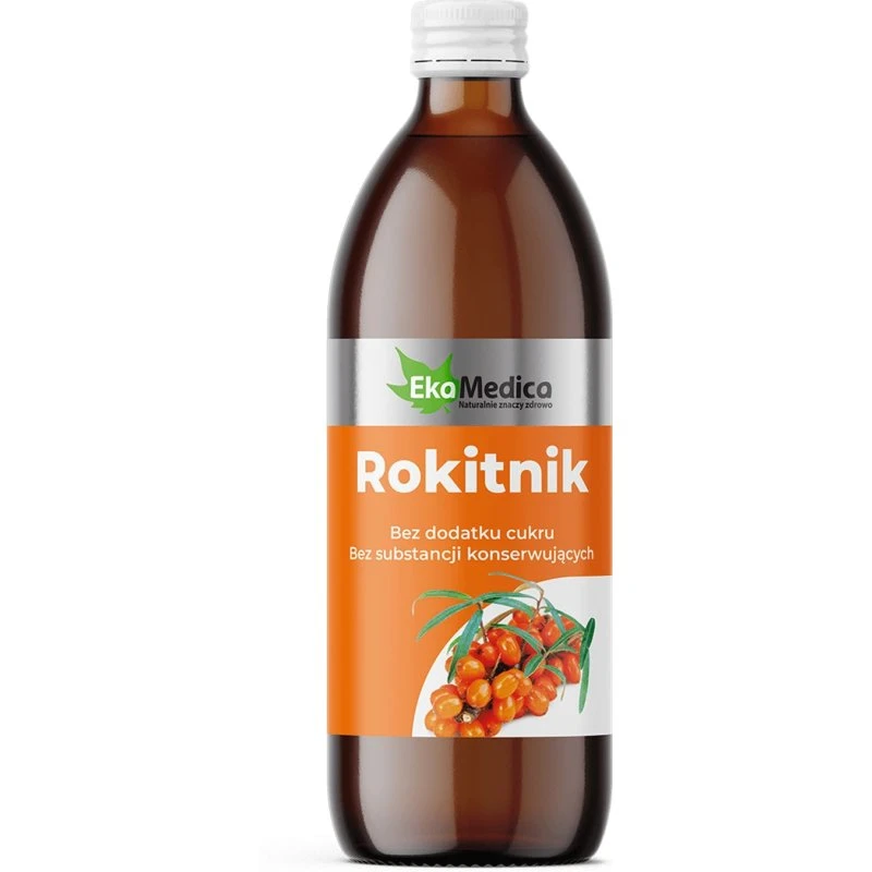 EkaMedica 100% Rokitnik Saft, 500 ml