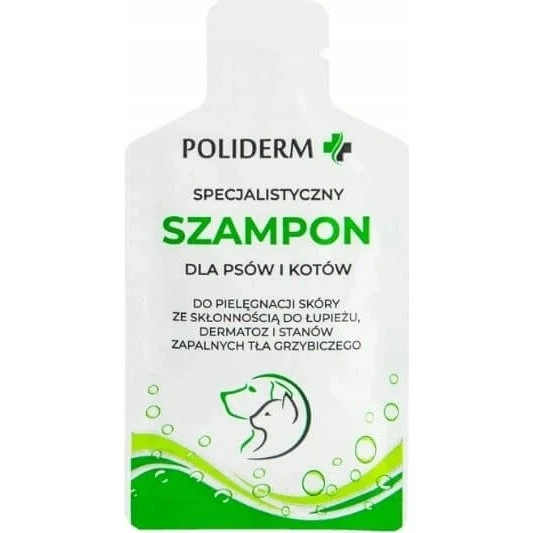 Poliderm Shampoo (Sachet) 15 ml für Hunde und Katzen
