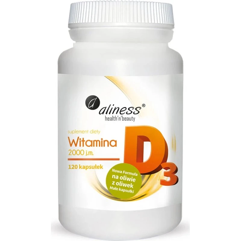 Aliness Vitamin D3 2000 IU, 120 Kapseln