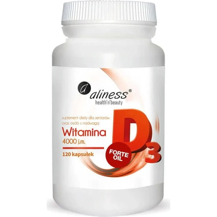 Aliness Vitamin D3 FORTE 4000 IE - 120 Kapseln