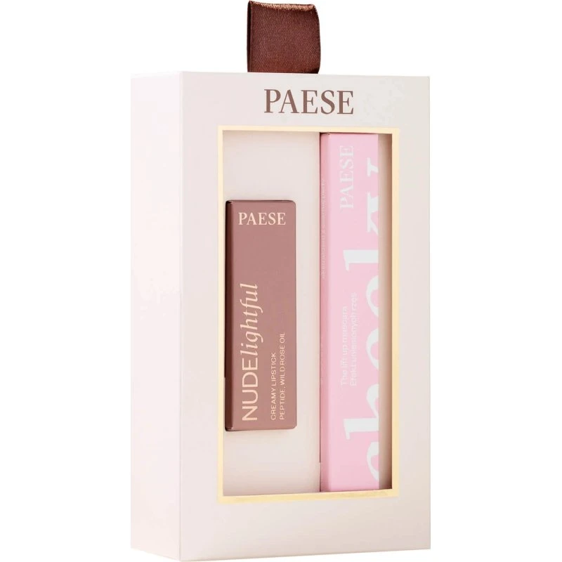 Paese Cheeky Nude Look Set: Cheeky Mascara & Nudelightful Lippenstift