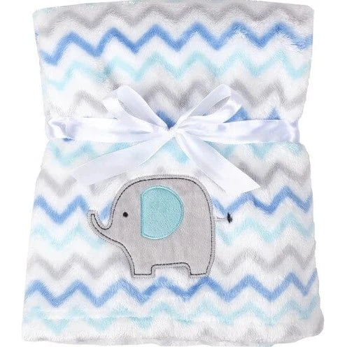 Babymatex RICCO Babydecke mit Elefant-Stickerei, 75x100 cm