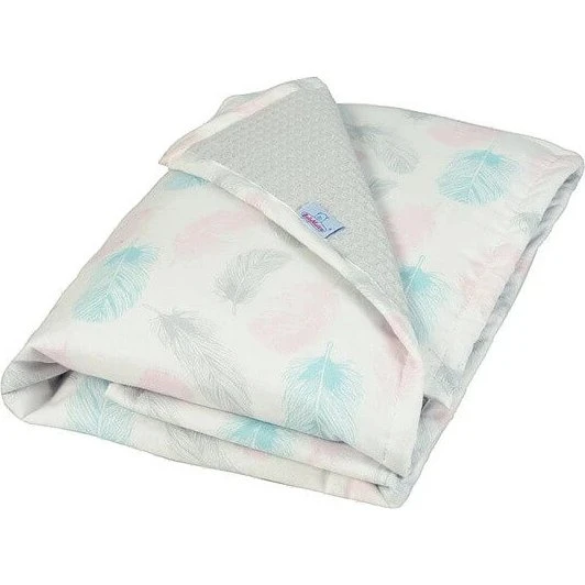 Babymatex Prestige Babydecke aus Baumwolle, Federmuster, 75x100 cm