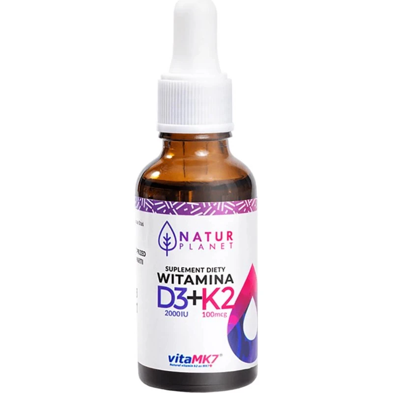 Natur Planet Vitamin D3+K2 Forte Tropfen, 30 ml