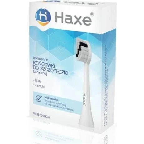 HAXE Schallzahnbürstenaufsätze SG-W972DC weiß, 2 Stück