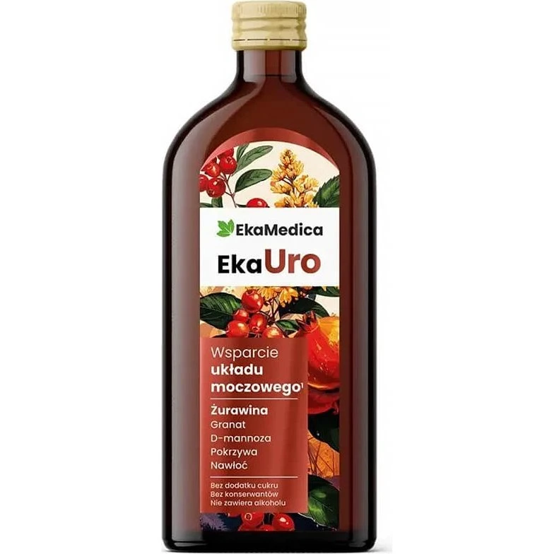 EkaMedica EkaUro Granatapfelsaft mit D-Mannose & Kräuterextrakten, 500 ml