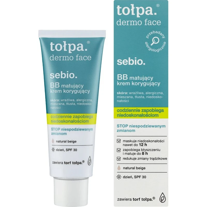Tołpa Dermo Face Sebio BB-Creme Naturbeige, 40 ml