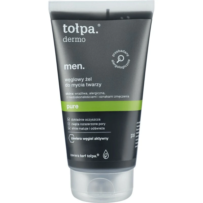Tołpa Dermo Men Pure Holzkohle-Peeling, 100 ml