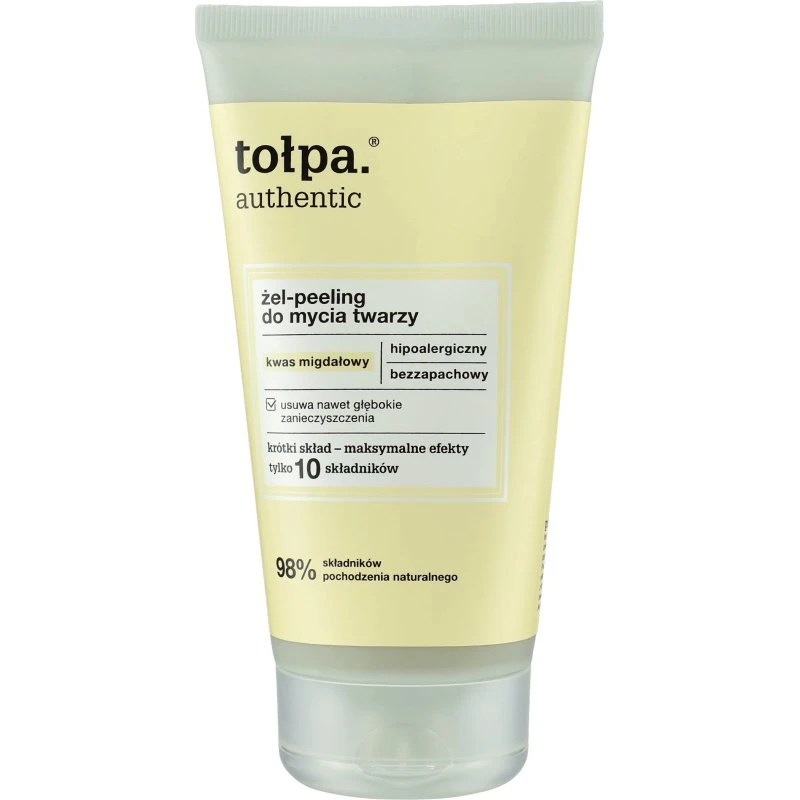 Tołpa Authentic Reinigungsgel-Peeling mit Mandelsäure, 150 ml