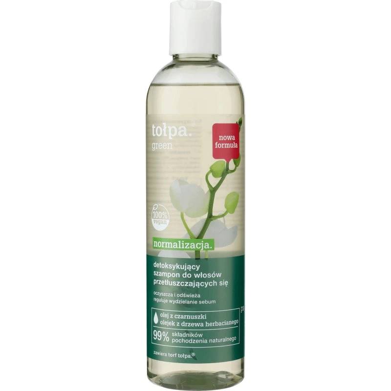 Tołpa Green Normalization Entgiftendes Shampoo für fettiges Haar, 300 ml