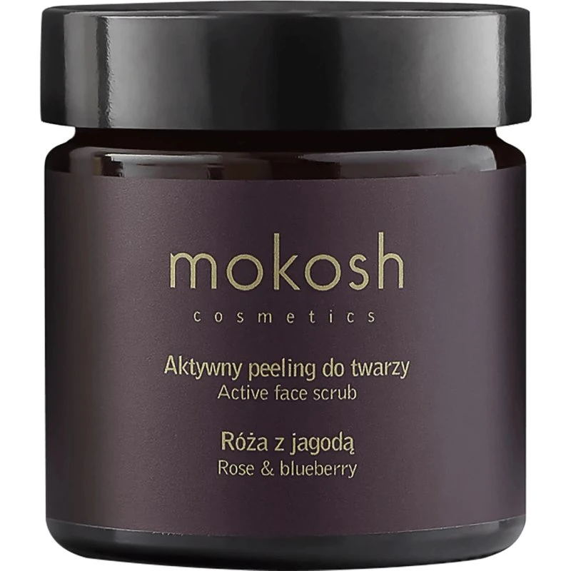 Mokosh Gesichtspeeling Rose & Blaubeere, 60 ml