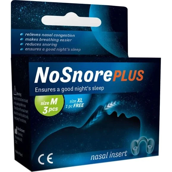 NoSnore Plus Naseneinsätze, M (3x) & XL (1x), Medizinprodukt